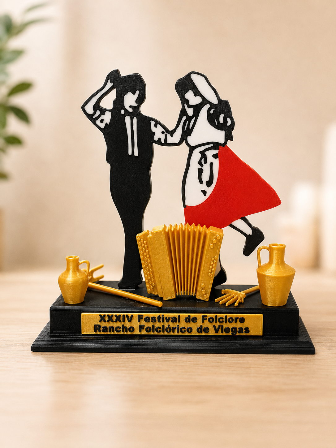 Troféu Personalizado de Folclore 🪗