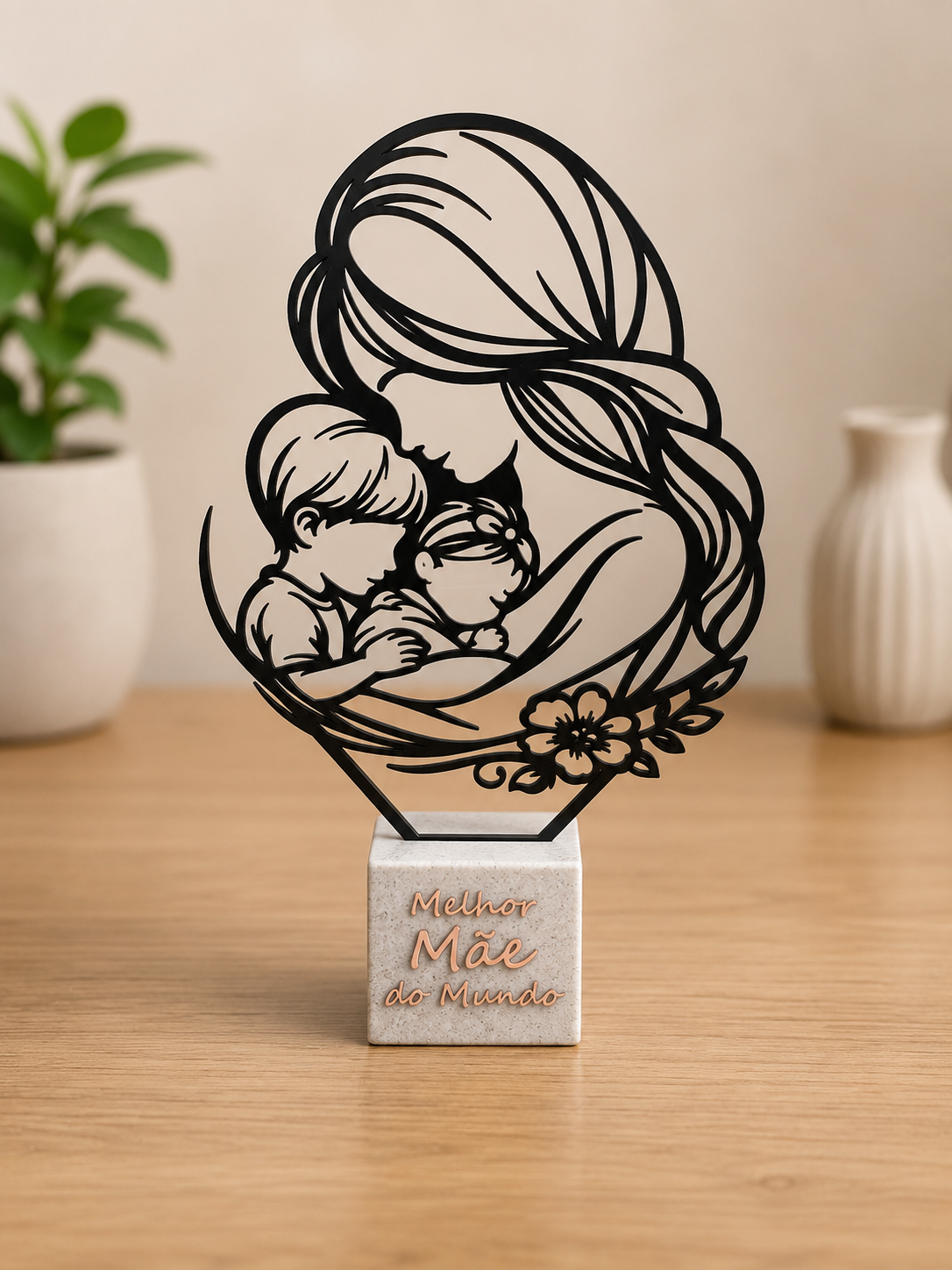 Peça Decorativa "Melhor Mãe do Mundo" ❤️