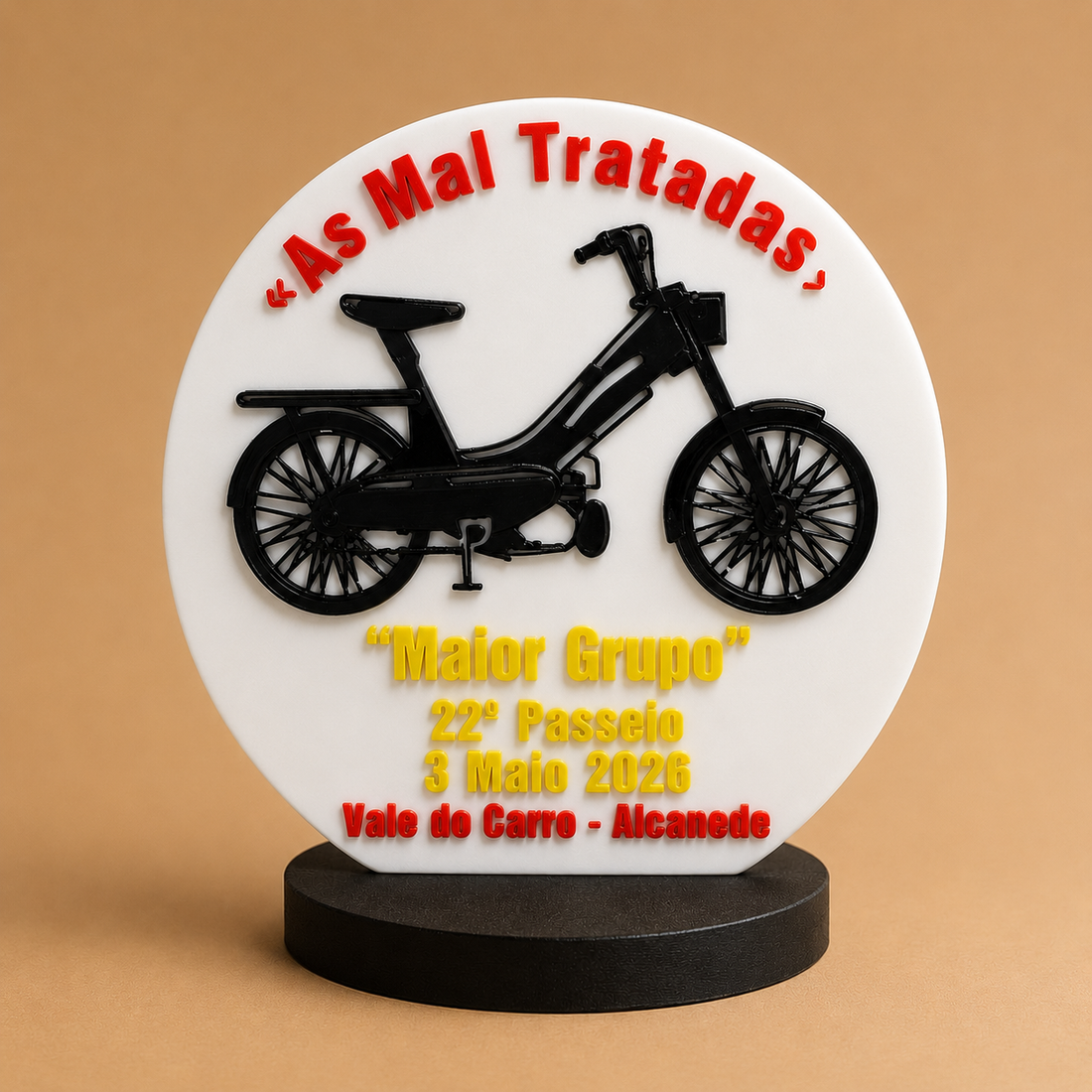 Troféu Personalizado para Motorizadas 🏍️