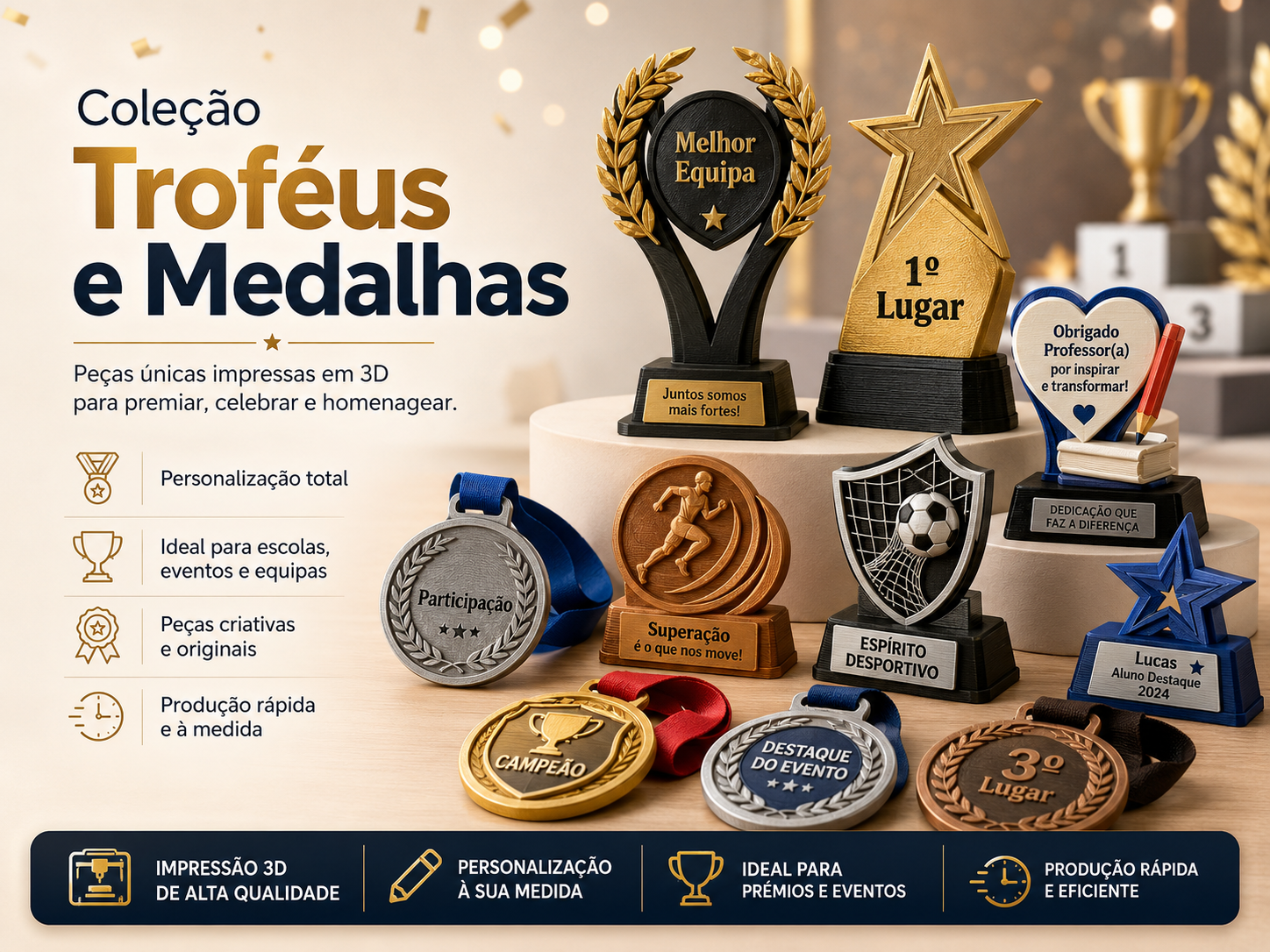 Troféus e Medalhas